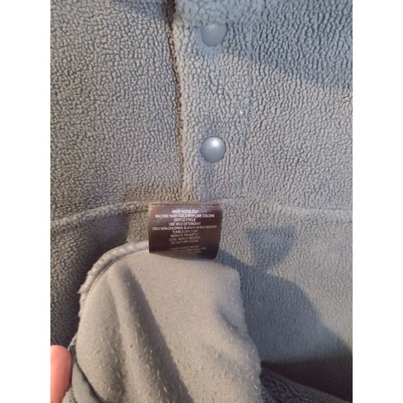 32 Degrees Heat L Large Ladies' Button Snap Fleece Pullover Blue Woman's - Picture 2 of 6